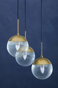 Interiors by Premier Revive Gold Finish Pendant Light