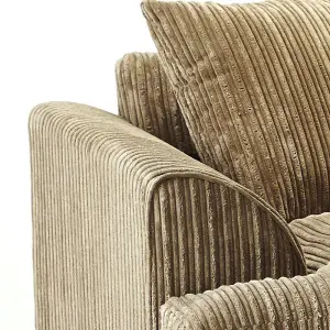 Ferrous Premium Cord Fabric Double Corner Sofa