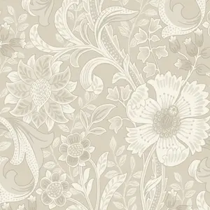 Grandeco Boutique Traditional Floral Trail PVC-free Eco Wallpaper, Neutral Beige