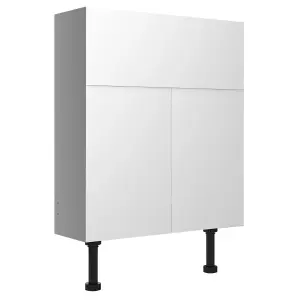 Cooke & Lewis Marletti Slimline Gloss White Cabinet (H) 852mm (W) 600mm