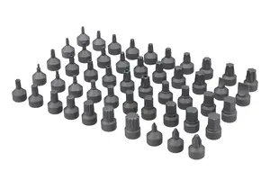 Laser Tools 7653 50pc Stubby Bit Set 1/4" Drive Mixed Profile