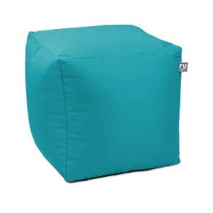 rucomfy Outdoor Water Resistant Cube Beanbag - Turquoise