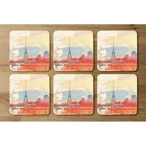 Square 6 Piece Coaster Set (Set of 6)