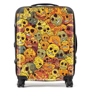 Autumnal Skulls Pattern Suitcase - Large