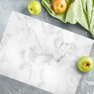 Textured Glass Chopping Board Marble Effect - Large