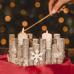 Christmas Tealight Candle Holder - Snowflake