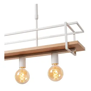 Lucide MILONGA - Pendant light - 4xE27 - White