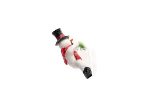 Pot Buddies Christmas Snowman Plant Pot Hanger