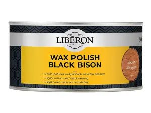 Liberon Black Bison Wax Paste for Mahogany - 500ml Premium Wood Care Solution