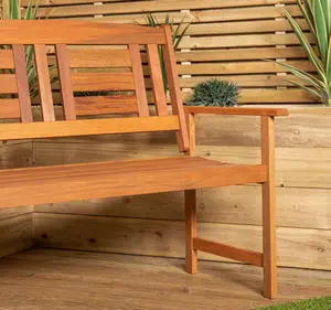 Hawkshead 2 Seater Outdoor Wooden Garden Patio Bench