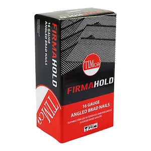 FirmaHold Collated Brad Nails - 16 Gauge - Angled - Stainless Steel ABSS1664 - 16g x 64mm