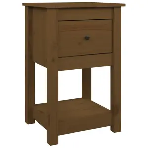 Berkfield Bedside Cabinets 2 pcs Honey Brown 40x35x61.5cm Solid Wood Pine