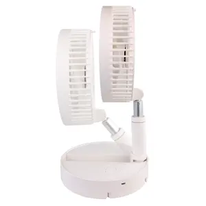 AMOS 7 Inch USB Rechargeable Foldable Mini Desk Fan 3 Speed