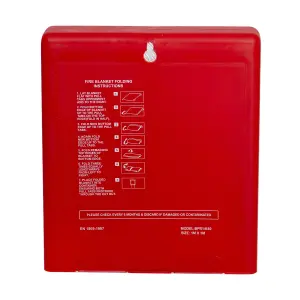 UltraFire Rigid Case 1.0 x 1.0m  Fire Blanket - Certified to BS EN 1869:2019