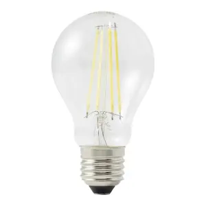 Diall E27 5.9W 806lm Clear GLS Neutral white LED filament Light bulb