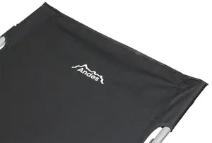 Andes Single Camping Bed - BLACK