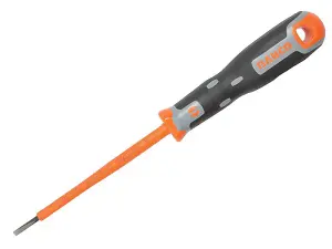 Bahco 033.030.100 Tekno+ VDE Screwdriver Slotted Tip 3.0mm x 100mm BAH033030