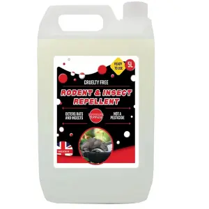 1x Ready To Use 5L Rodent & Insect Repellent For Home, Garden, Office & Garage