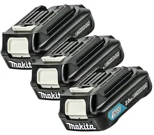 3 x Makita BL1020 BL1021B 10.8v 12V Max CXT Lithium Ion Slide Type 2.0ah Battery