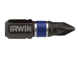 IRWIN� - Impact Pro Performance Screwdriver Bits PZ1 25mm (Pack 2)