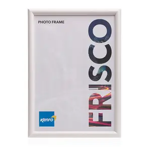 Kenro Frisco Series White Photo Frame 12x10 Inch / 25x30cm Freestanding or Wall Hanging with Glass Front - FR2530WH