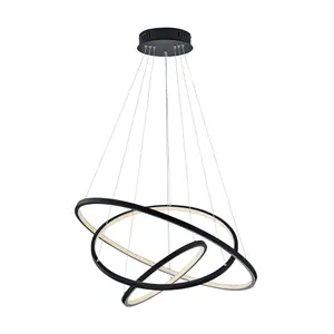 Luminosa Aaron Modern RGBW LED 78W LED Pendant Ceiling Light Anthracite 3000-6000K Remote control - UK Stock