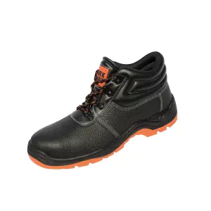 WORK-GUARD by Result Mens Defence Leather Safety Boots Black/Orange (11 UK)