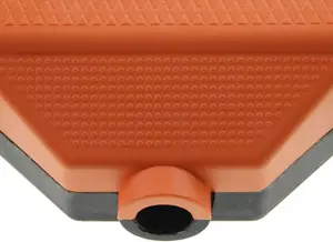 Rewireable High Impact Rubberised 2 Gang Extension Trailing Socket 13A Orange