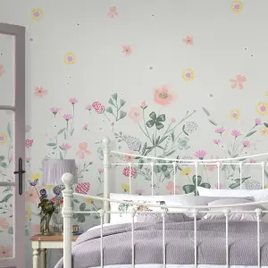 Laura Ashley Clodagh Multicolour Floral Matt Mural