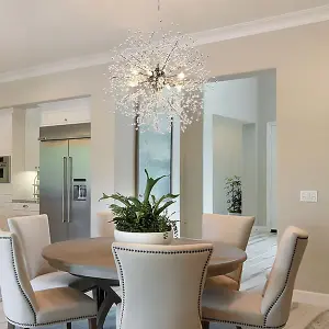 Garwarm Dandelion Chandelier LED Light Crystal Chandelier