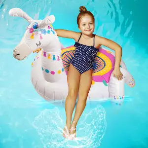 Inflatable Pool Float Peacock Lounger Novelty Swimming Lilo