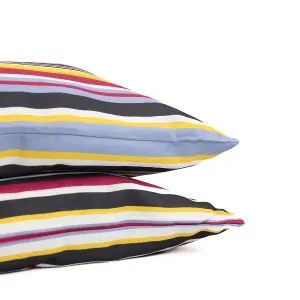 Gardenwize Outdoor Pair of Stripe Scatter Cushions