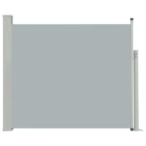 Berkfield Patio Retractable Side Awning 100x300 cm Grey