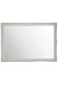 MirrorOutlet Fraser White Small Beaded Wall Mirror 86 x 60 CM