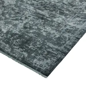 Charcoal Luxurious Modern,Abstract Rug For Bedroom & Living Room-120cm X 180cm