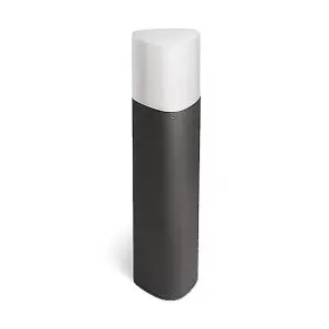 Luminosa Mandela 1 Light Outdoor Bollard Light Urban Grey IP44