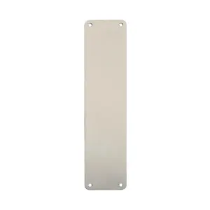 2x Plain Door Finger Plate 350 x 75mm Satin Stainless Steel Push Plate