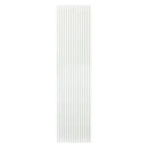 Acupanel Contemporary White Wrapped Acoustic Slat Wall Panel 240cm x 60cm