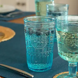 Romantic Highball Glasses - 475ml Blue / 340ml / 12