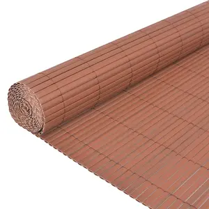 Berkfield Double-Sided Garden Fence PVC 90x300 cm Brown