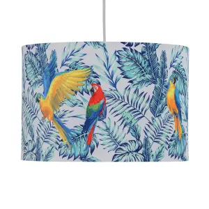 First Choice Lighting Parrot Velvet Parrot Design 30cm Pendant or Table Lamp Shade