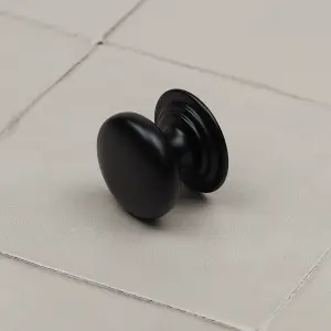 32mm Matt Black Cabinet Knob Kitchen Cupboard Door Drawer Pull Handle Wardrobe Furniture