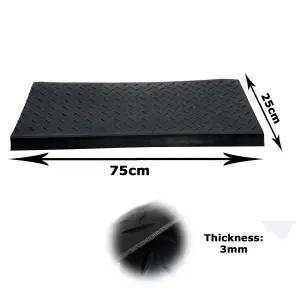 Stair Treads Rubber Matting Non Slip 3 Steps Staircase Cover Diamond Pattern