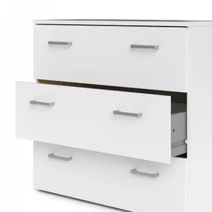 Space Chest of 3 Drawers in White