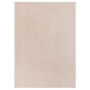 Rug Short Pile 140x200 cm Dark Beige