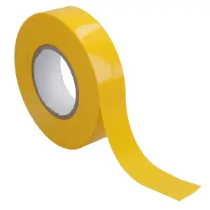 10 Pack YELLOW electrical insulation tape 19mm wide x 20 metres long