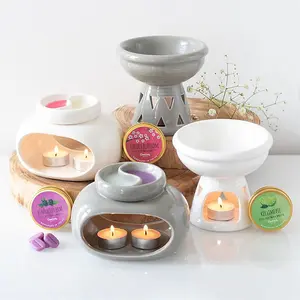 Deep Bowl Oil Burner - Off White