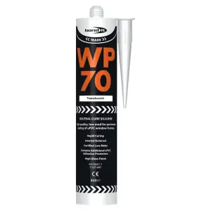 Bond it WP70 Silicone Sealant Translucent 300ML Pack of 6