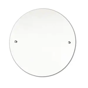 DEENZ 50cm Round Drilled Mirror Wall Mounted Frameless Bathroom Living Room Home Décor Durable