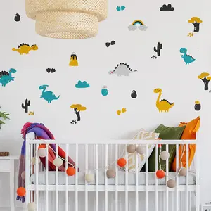 Bright Dinosaur Wall Sticker Pack Nursery Wall Décor